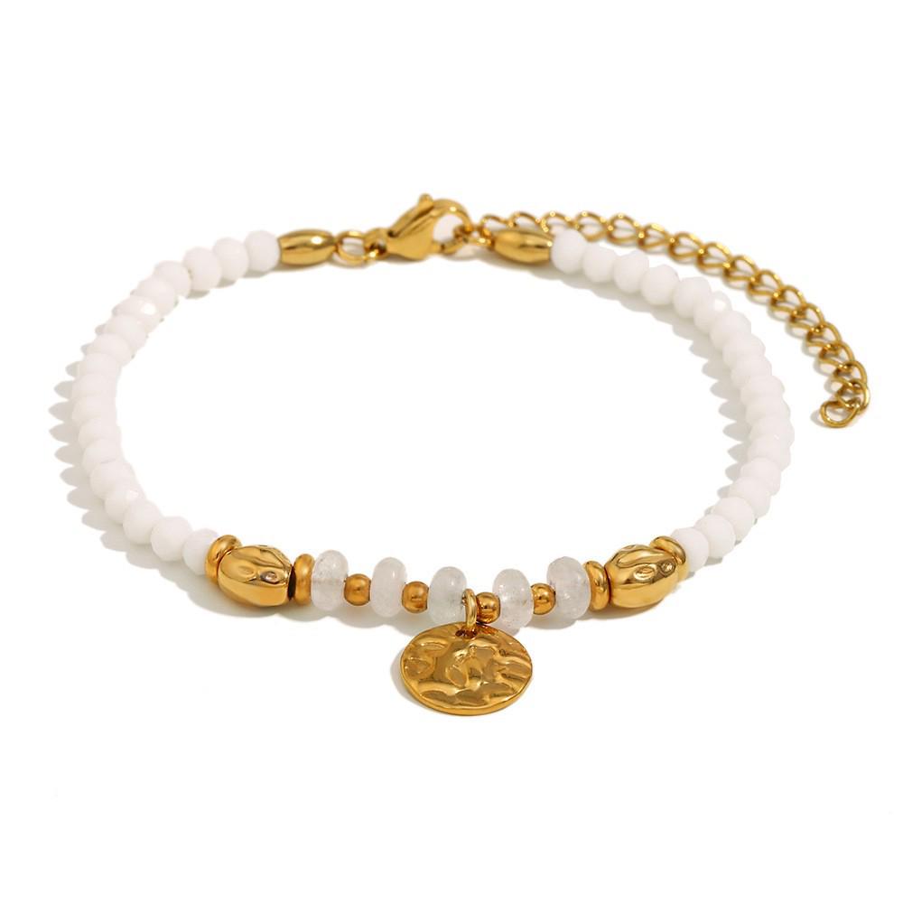 European & American Fashion Temperament 18K Gold-Plated Stainless Steel Fruit Beaded Personalized Women's Bracelet