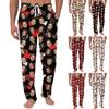Men's Casual Pajama Pants with Pockets Valentine's Day Design