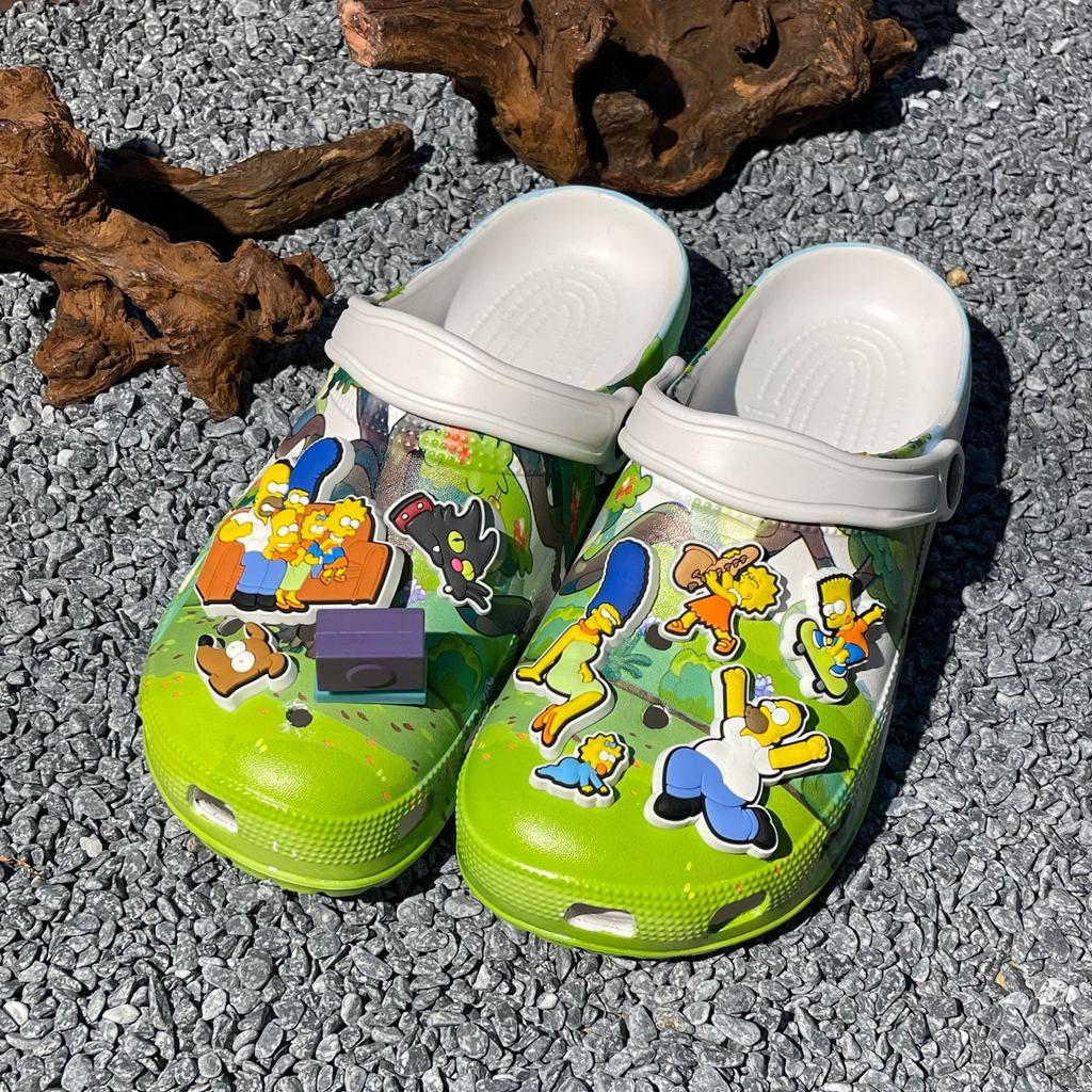 Zoccoli Grafite Cartoni Animati – Sandali da Spiaggia Unisex per Coppie, Scarpe Cave Traspiranti con Suola Morbida