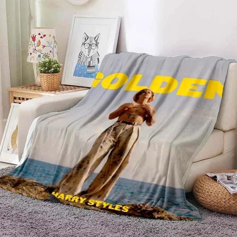 Harrystyles Flanella Morbida Coperta Calda Coperte Retrò per Letti Camera da Letto Soggiorno Coperta per Divano Coperta da Viaggio Picnic