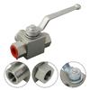 7250 PSI 3 Way High Pressure Hydraulic Carbon Steel Ball Valve With Alloy Handle