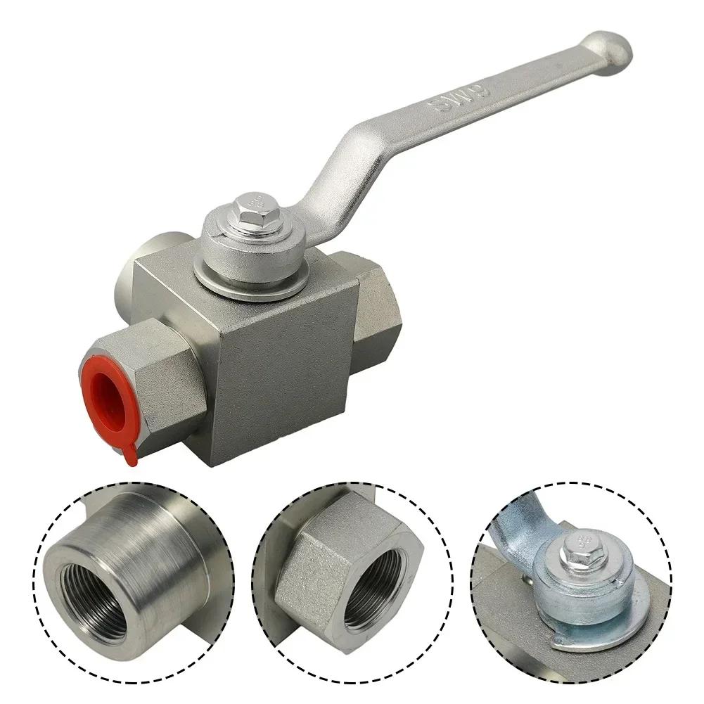 7250 PSI 3 Way High Pressure Hydraulic Carbon Steel Ball Valve With Alloy Handle