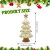 Christmas Tree Decorations 2025 Resin Figurine Standing Sculpture for Indoor Outdoor Holiday Table