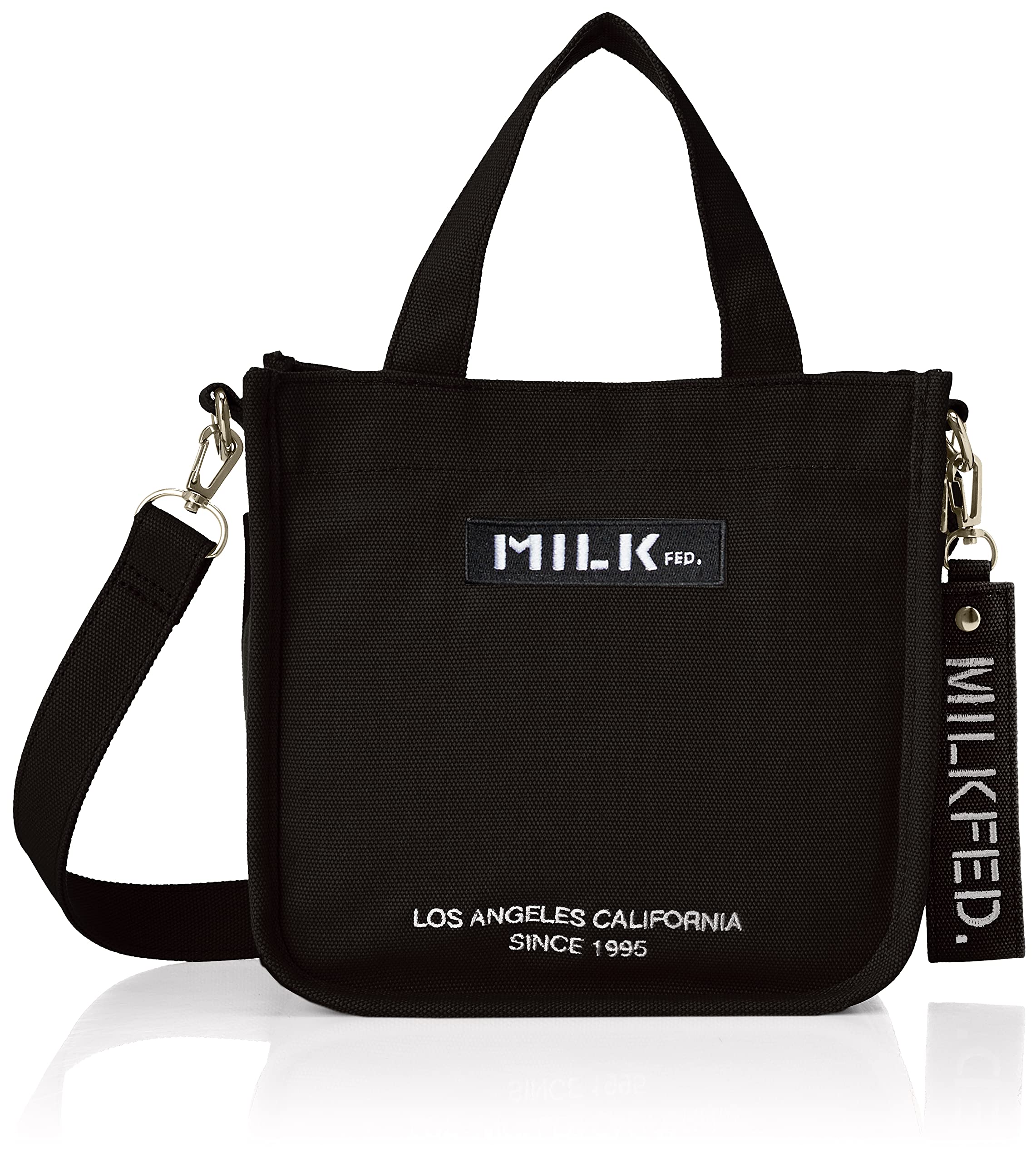 

Shoulder Bag EMBROIDERED BAR MINI SHOULDER BAG 103213053009 Black [Milkfed] Women s W/STRAP чорний