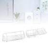 2PCS Set Toilet Floating Shelf Multifunctional Iron Wall Mounted Bathroom Hanging Storage Shelf