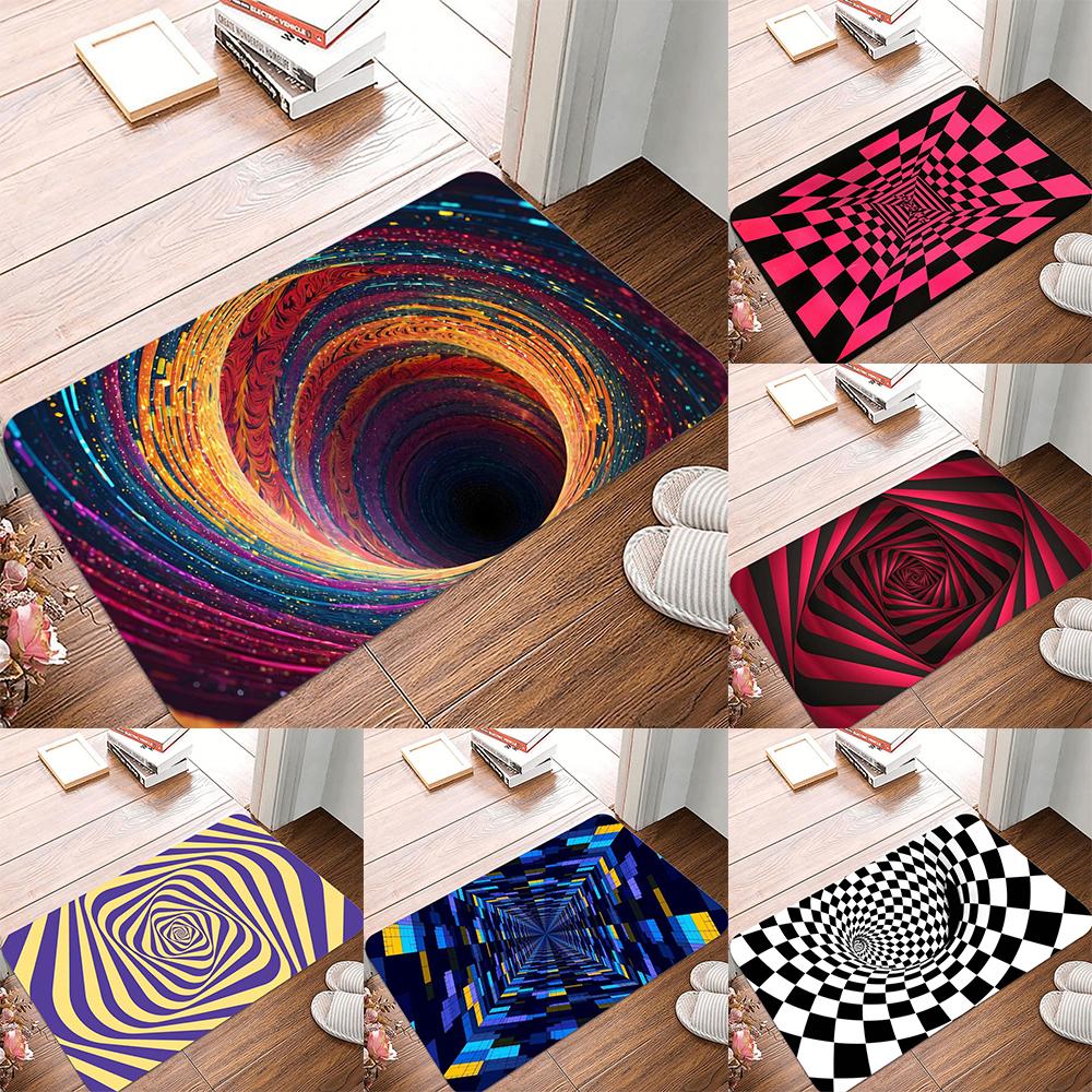 3D Optical Illusion Entrance Doormat Funny Indoor Outdoor Rug Non Slip Bath Bedroom Kitchen Carpet Home Decor