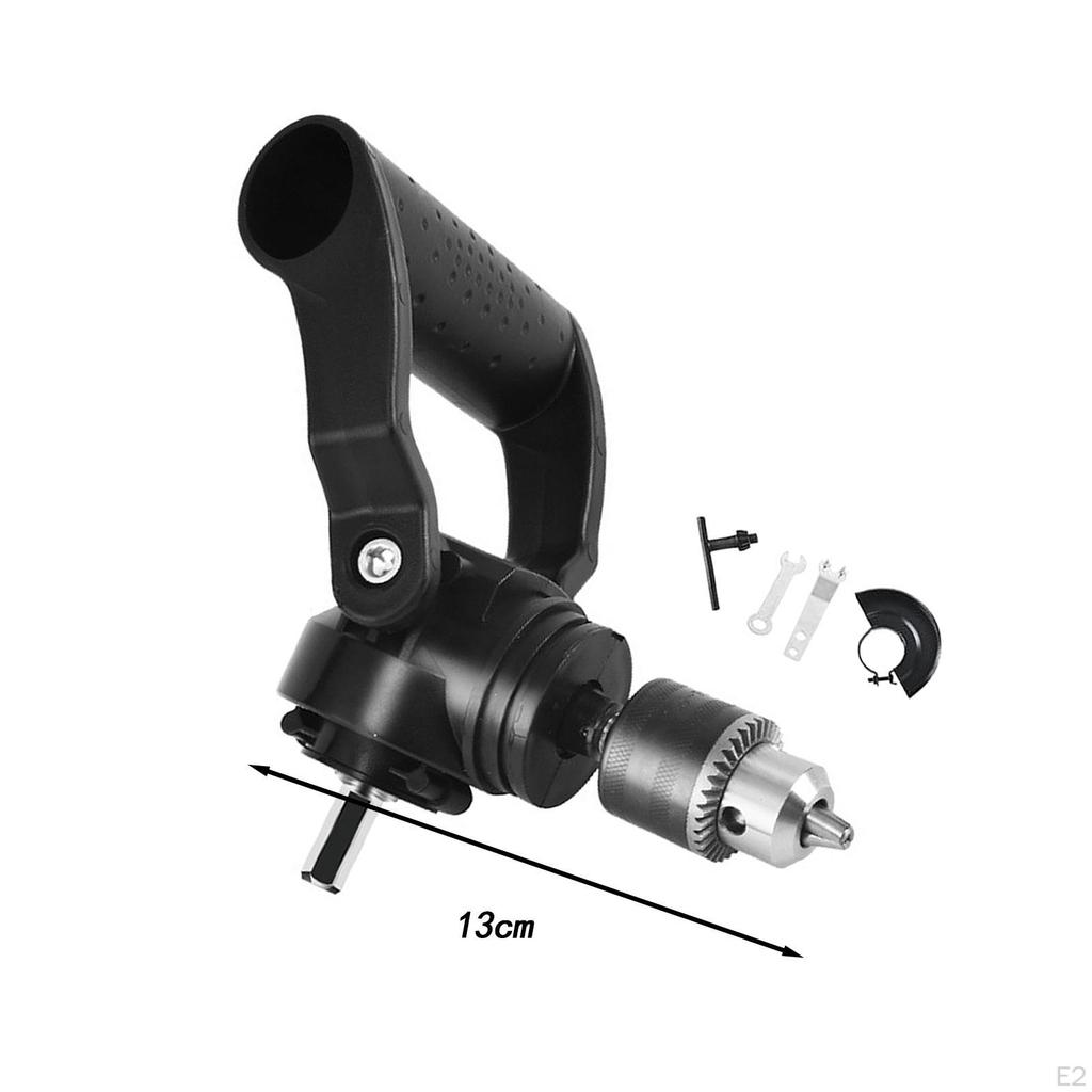 90 Degree Angle Bend Extension Drill Attachment Ergonomic Design for Compact Areas Sturdy Triangular