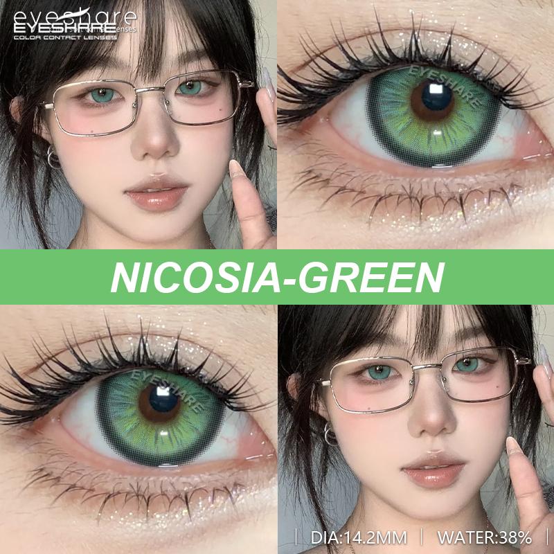 Eyeshare Neue Mode Farbige Kontaktlinsen Dunkelblaue Kontaktlinsen Grüne Schöne Linsen Braune Kontaktlinsen Graue Weiche Linsen 1 Paar