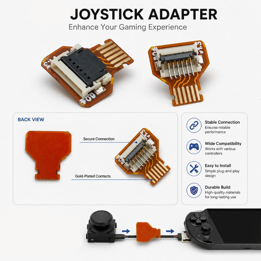 Socket Connector Joystick Adapter for PSV2000/PSV1000/PSVITA Game Accessories
