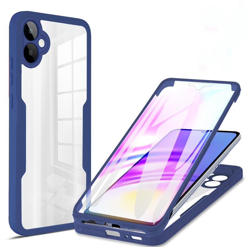 Luxury 360 Full Body Shockproof Protective Case For Samsung Galaxy A04 A04S A04E A05 A05S Silicone Transparent Phone Cover