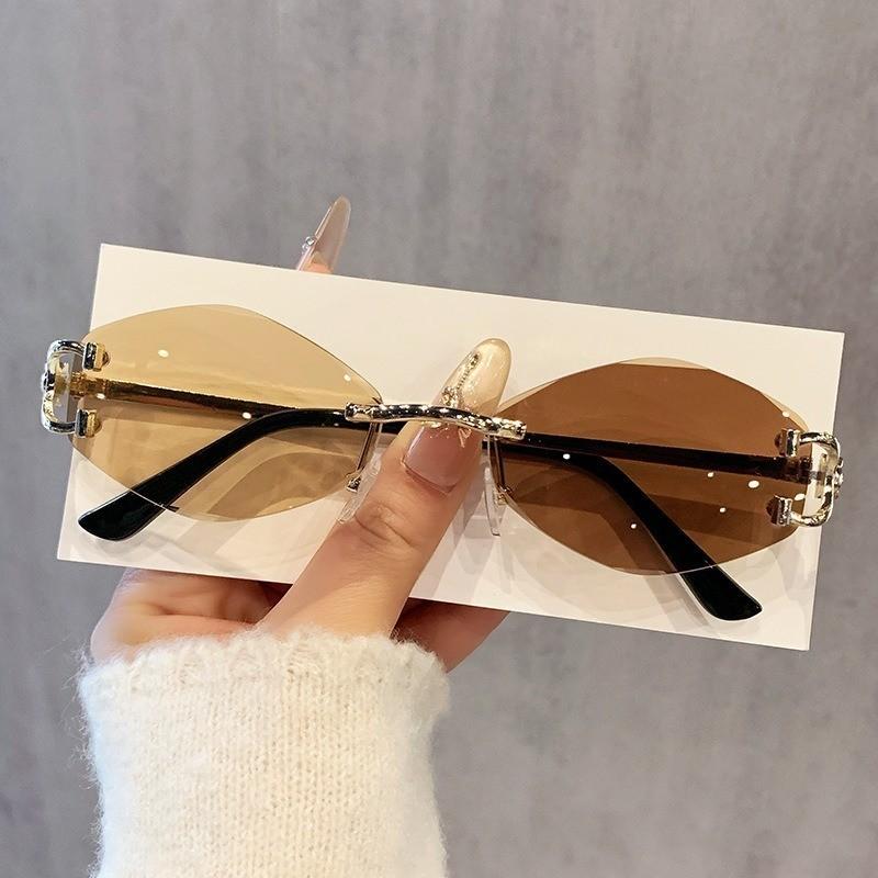 Geometric Square Sunglasses With Metal Frame Uv400 For Fashion Casual Outdoor Activities