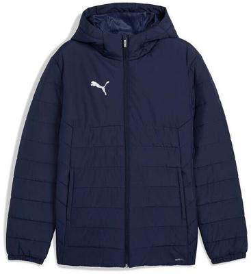 Teamadditions Hooded Padded Winter Jacket Puma Navy Silver