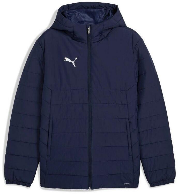 Puma Teamadditions Hooded Padded Winter Jacket Puma Navy Silver
