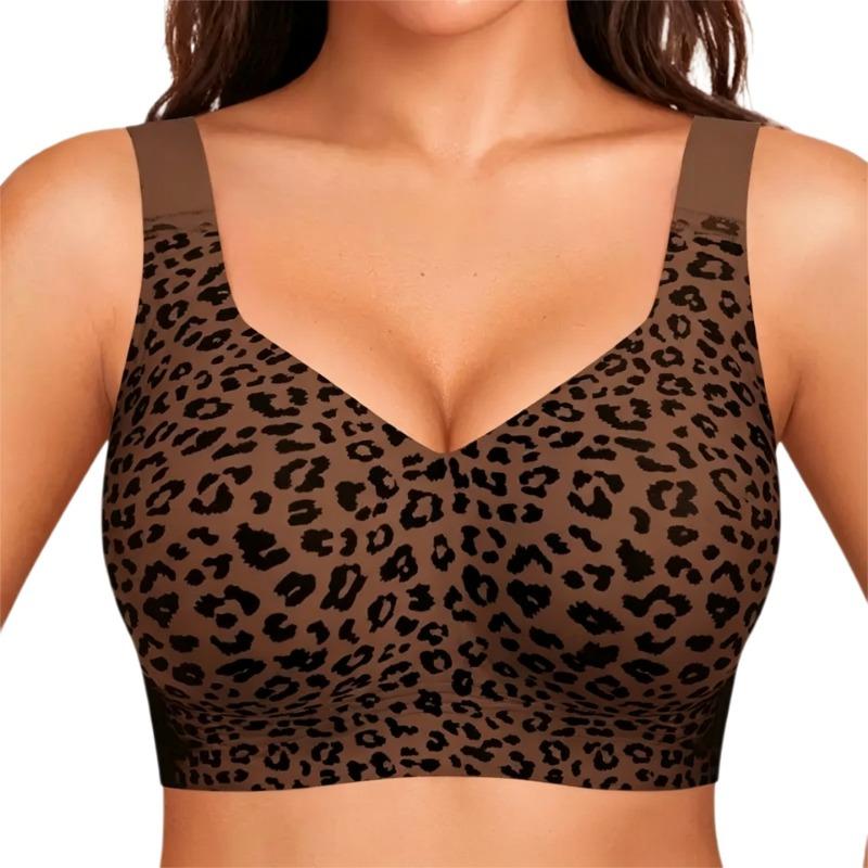 Womens Plus Size Seamless Wireless Bra With Removable Pads For Large Breast