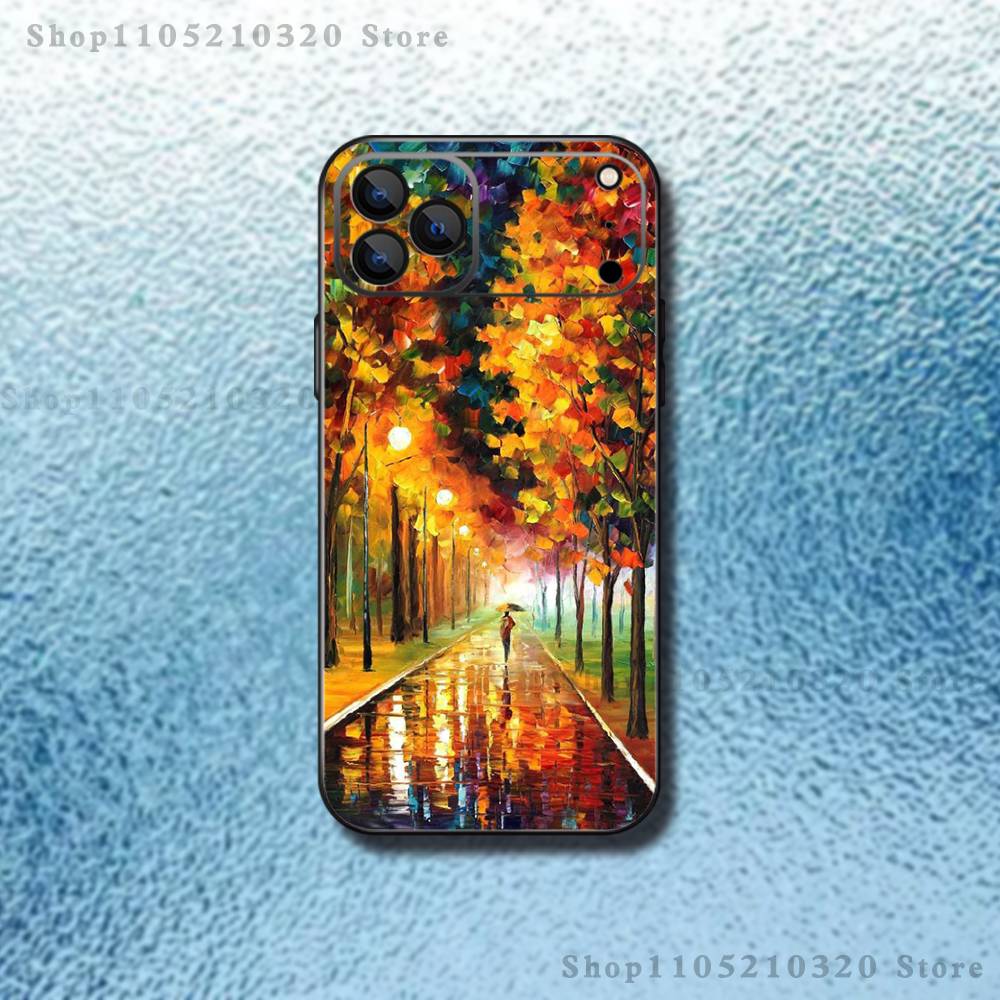 

L-Leonid A-Afremov Oil Painting Phone Case For iPhone 17,16,15,14,13,12,11,Pro,Max,Plus,E,Air,Mini Protective TPU Cover iPhone15promax