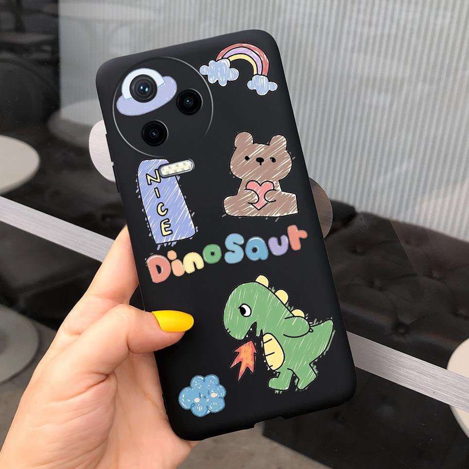 For Infinix Note 12 2023 Case Soft Silicone Dragon Cartoon Back Cover For Infinix Note 12 Pro 4G Note12 2023 Phone Case Fundas
