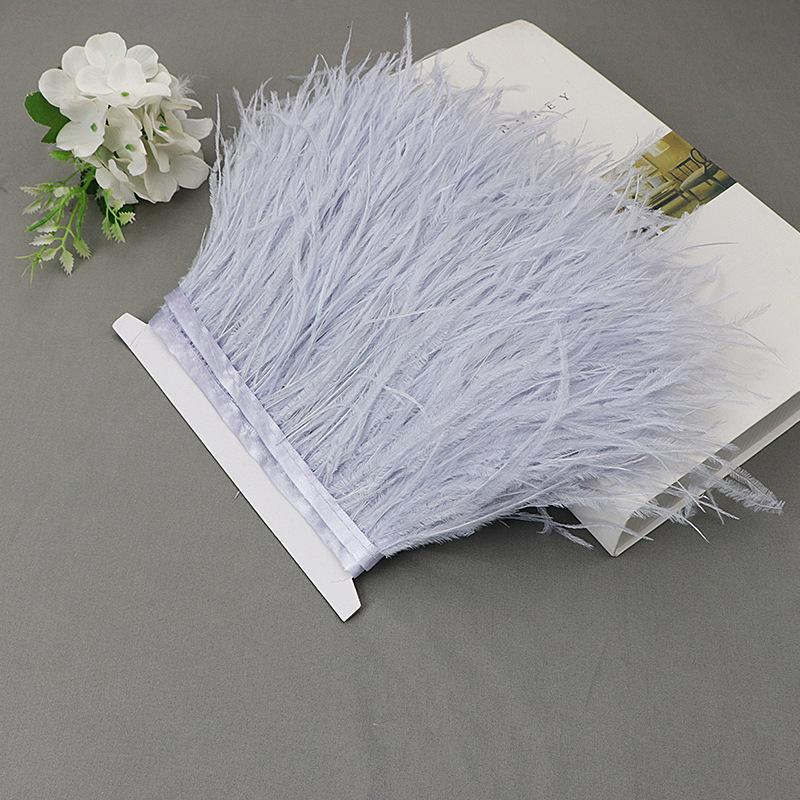 Ostrich Feather Lace Cloth Bandwidth 10-15Cm Stage Performance Clothing Decoration Accessories Lace Feather Ribbon