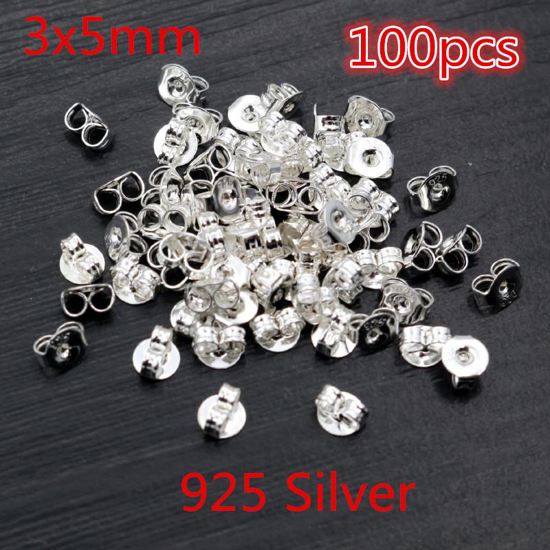 Multi-colors Metal and Plastic Earring Back Plug Cap Nail Accessories Anti-allergic Anti-inflammatory DIY Jewelry Accessories