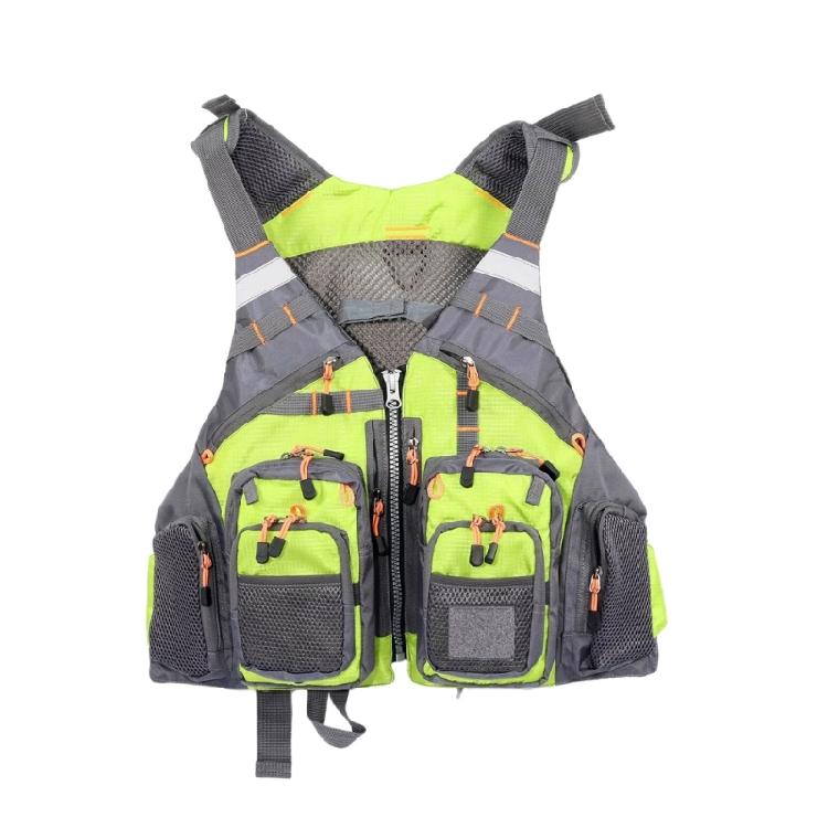 Gilet Multifunzione per la Pesca a Mosca Accessori da Pesca Attrezzatura per la Pesca alla Trota Gilet Regolabile Multi Tasche Giubbotti per Uomo