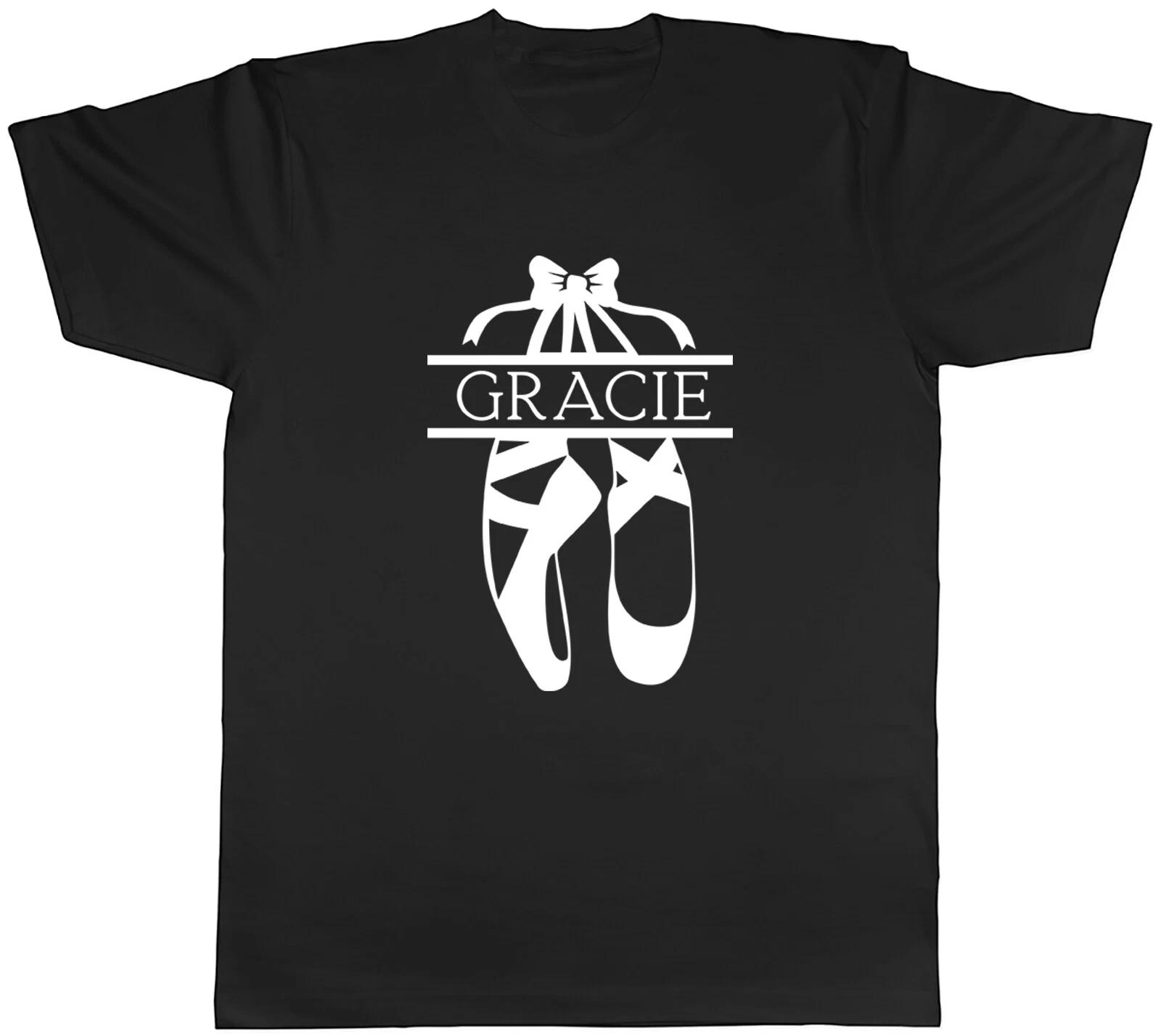 Personalised Ballerina Mens T-Shirt Hanging Ballet Shoes Ballet Lover Tee Gift XXL