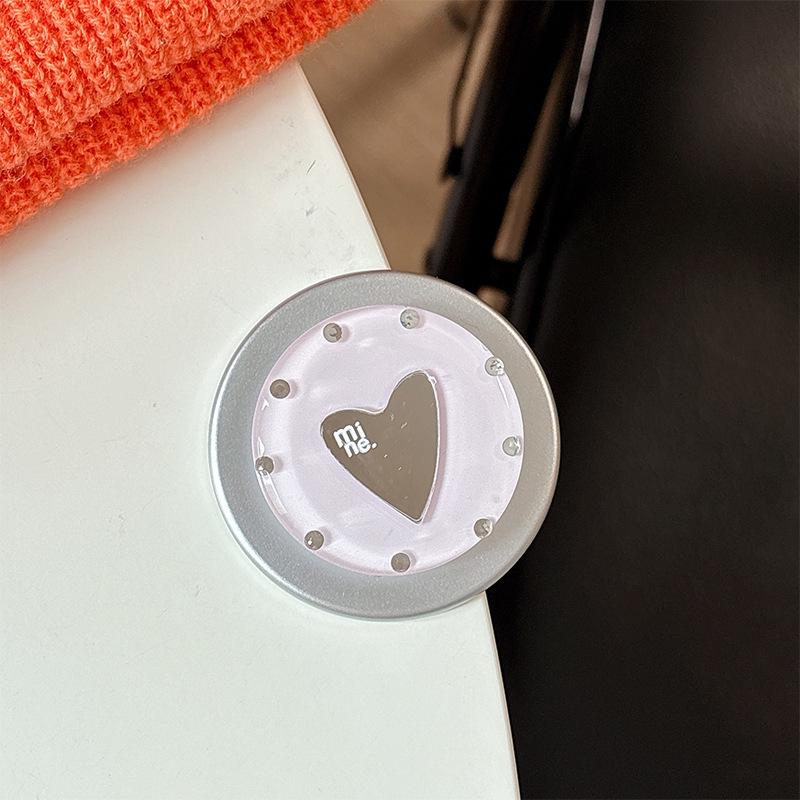 Creative Heart-Shaped Airbag Phone Holder & Retractable Desktop Stand for Watching Dramas