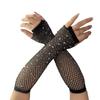 Prom Party Gloves Rhineston Gloves Long Gloves Mesh Gloves Korean   Evening Dress Accessories