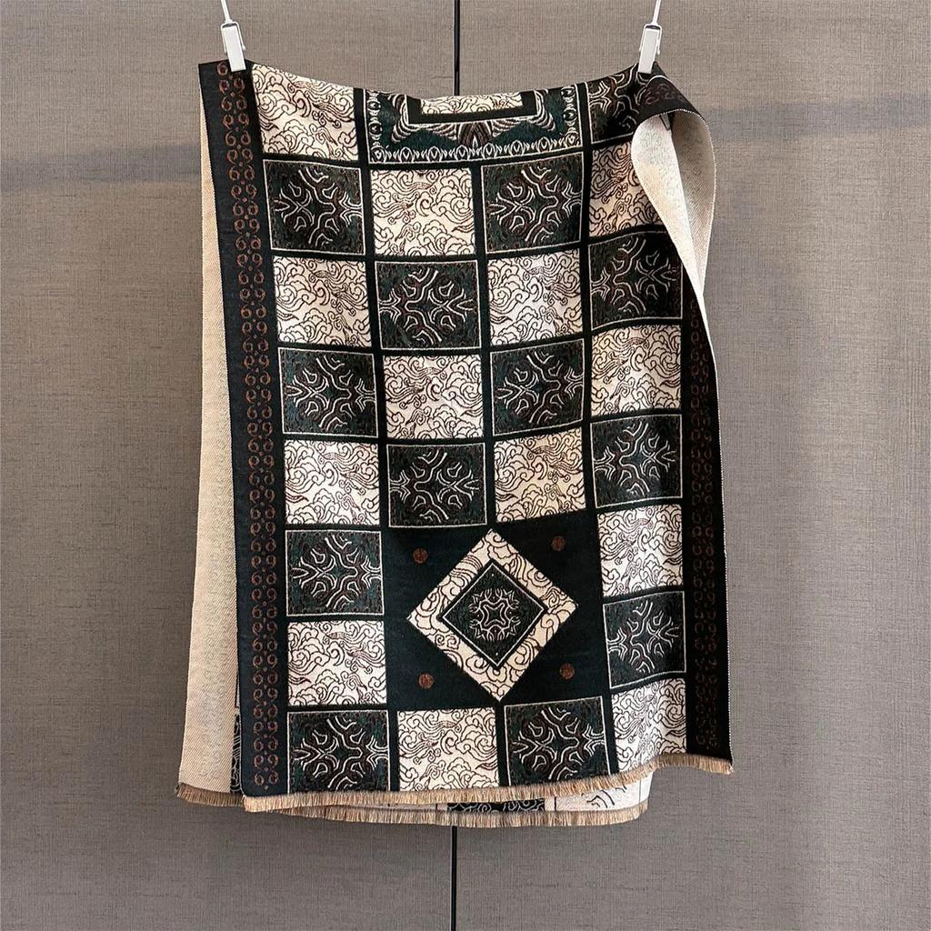 Thick Cashmere Blanket Women Scarf Warm Pashmina Shawl Winter Wraps Bufanda Print  New Design Poncho Echarpe Female Bufandas