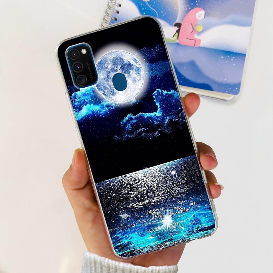 For Samsung M21 Case SM-M215F Silicone Soft Phone Cover For Samsung Galaxy M21 2020 Fundas Cartoon Coque For Samsung M 21 Bumper