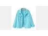 Damen Übergröße Koreanischer Stil Farbige Jeansjacke - Kurz, Lockere Passform, Langärmlig, Frühling & Herbst Kollektion