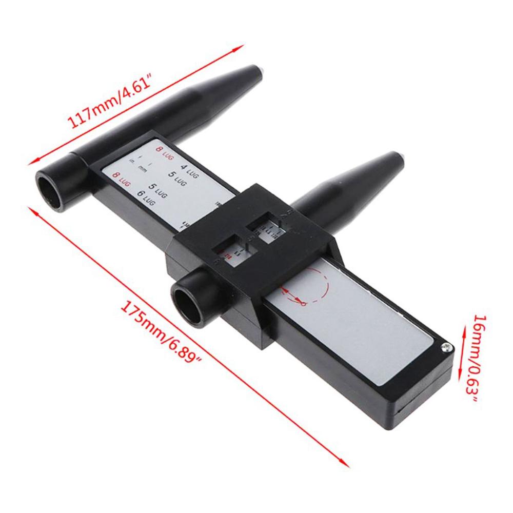 Distance Hand Tool Lugs Hub Pitch Measurement Sliding Caliper Measuring Tool Ruler PCD Gauge