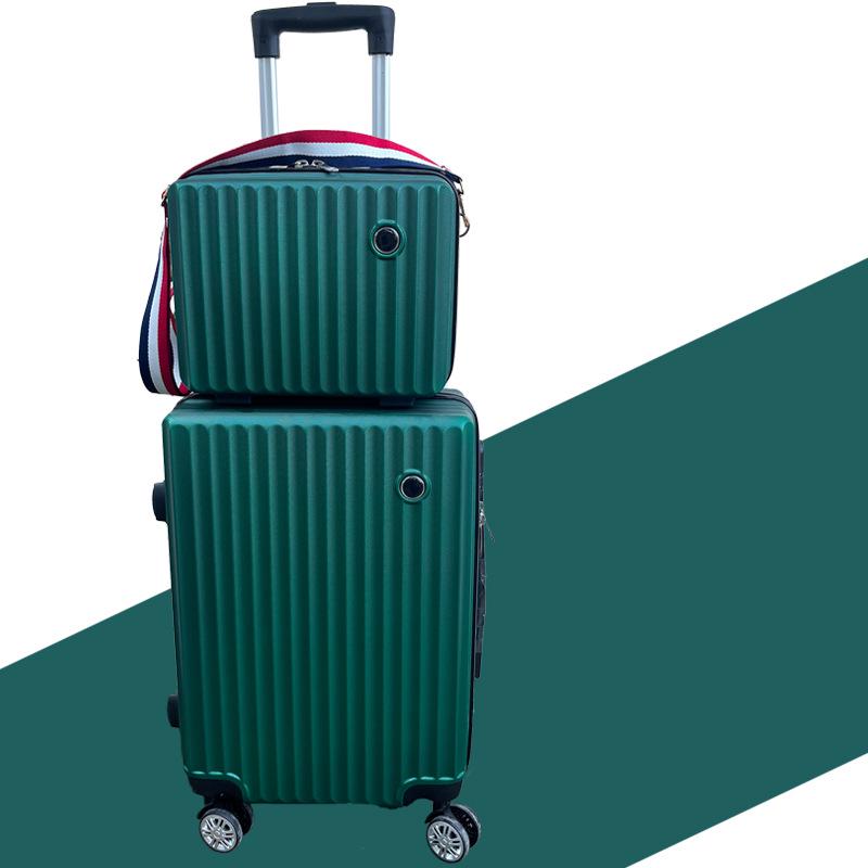 Wielokolorowy zestaw bagażu dla rodziców i dzieci: Bagaż podręczny 12" i 20" z opcją noszenia na ramieniu i uniwersalnymi kółkami