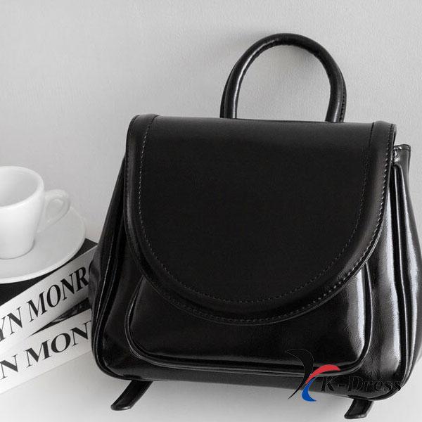 Classic Round Flap Mini Backpack (2 Colors)