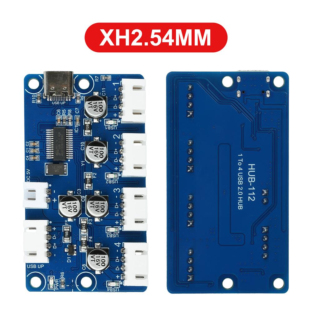 

USB 2.0 ХАБ Разветвитель на 4 порта USB-хаб 4-портовый Электронный расширитель PH2.0 XH2.54 для клавиатур, мышей, USB-накопителей, принтеров, веб-камер