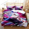 Jujutsu Kaisen Gojo Satoru Fun Cartoon Poster Sheets Quilt Covers Bedding Dormitory Soft Warm Cozy Breathable Bed Sheet Set