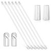 1Set 43cm Vertical Blind Wand Replacement, Clear for Smooth Blind Adjustment 2/4/6/8/10PCS