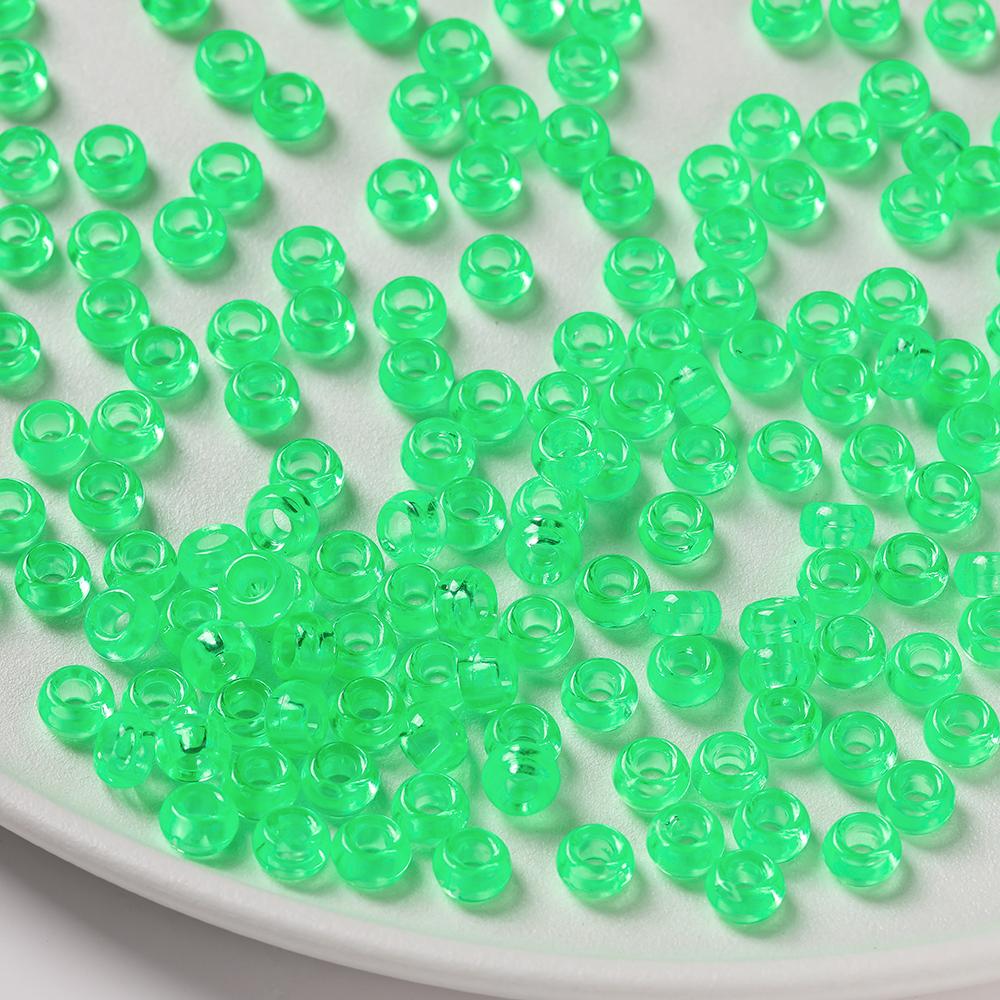 100pcs 4*7mm Acrylic Big Holes Beads Colored Spacer Loose Beads for DIY Necklace Bracelet Phone Charms Jewelry Making Supplies