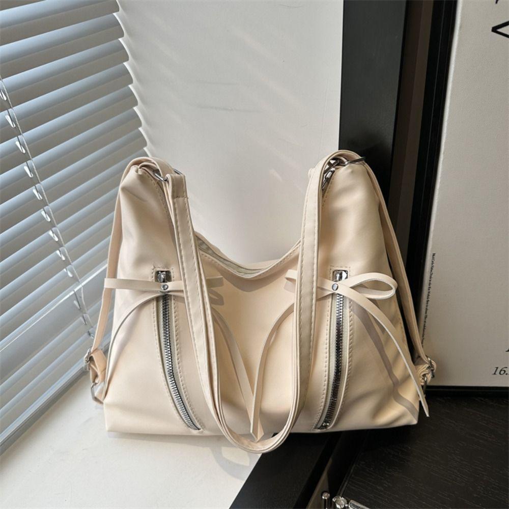 Korean New Style Bow Tote Bag Large Capacity Bow Crossbody Bag Bowknot Shoulder Bag Ladies/Girls