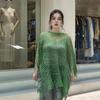 Tassel Sunscreen Cover-up Loose Fit Fishnet Swimsuit Cover Up Knit Hollow Out Top  Women
