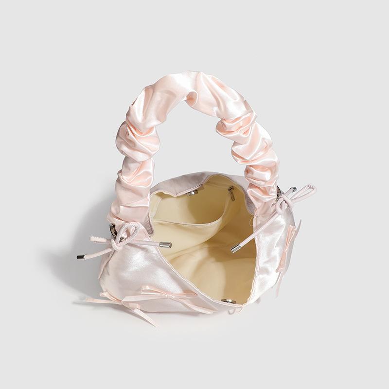Nischen-Plissee-Schleife Damenhandtasche Frühling neu Achseltasche plissierte Schulter-Wolken-Tasche