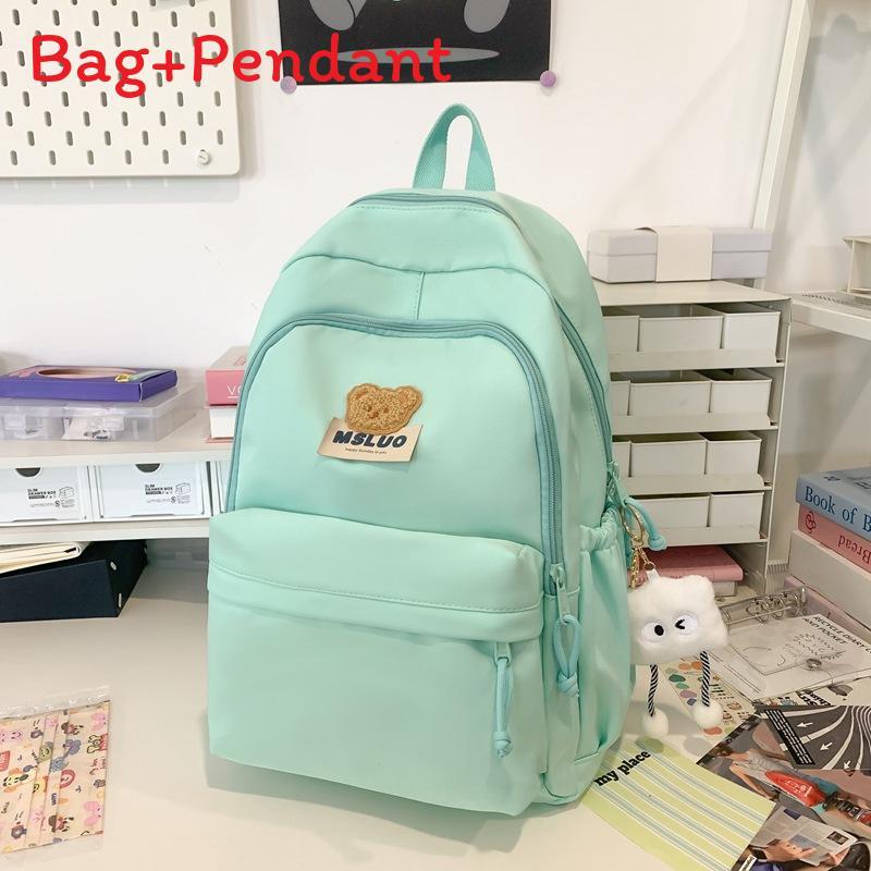 Style Girl Backpack With Water Resistant Nylon For School And Study Use