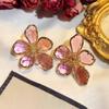 Exaggerated Crystal Flower Earrings 2025: Trendy Statement Studs for Women