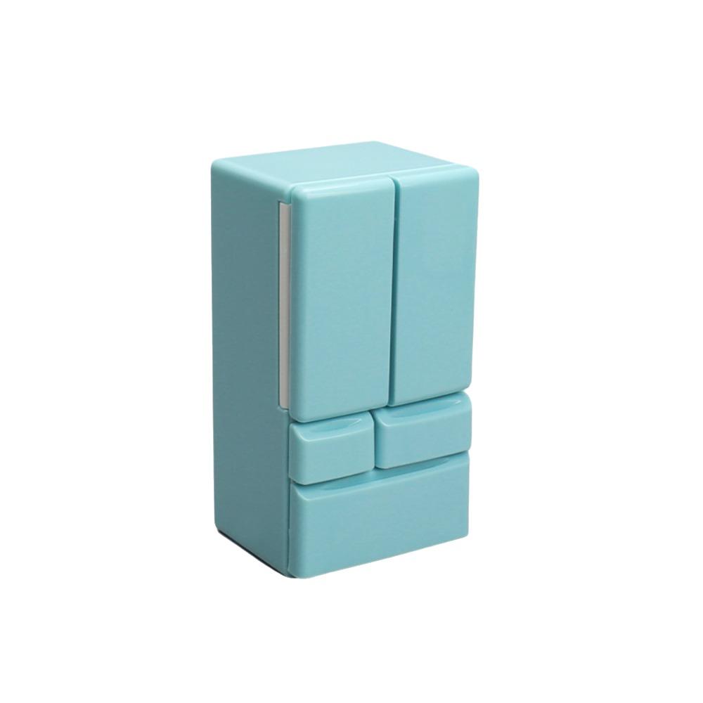 Mini Miniature Fridge Plastic Refrigerator Model Simulation Refrigerator  Doll House Accessories