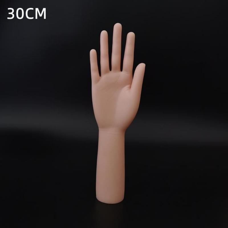 Flexible Joint Silicone Female Hand Model Realistic Lifelike Fake Hand for Manicure Display Tattoo Training