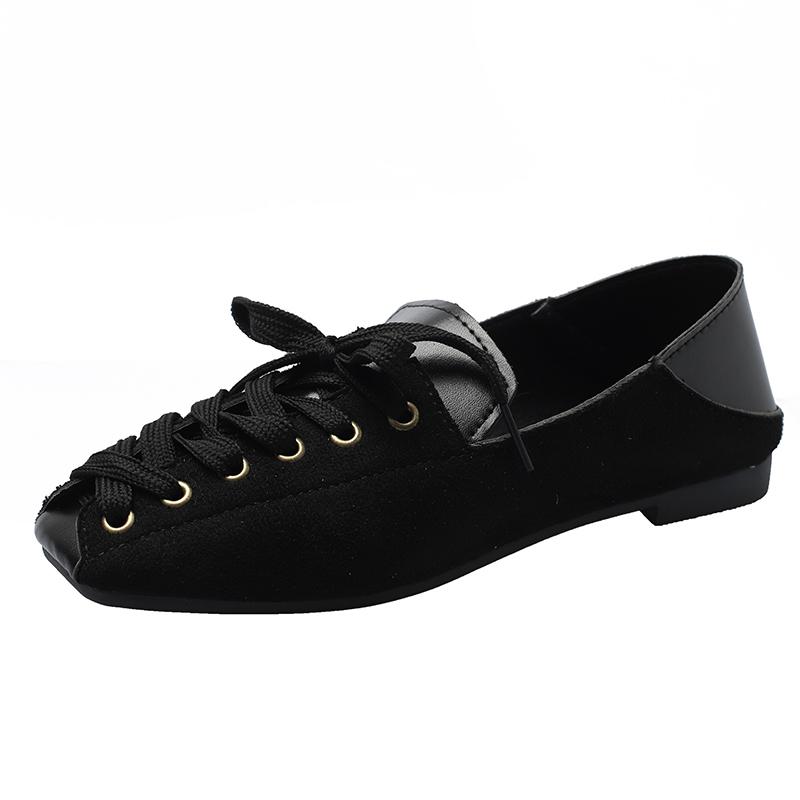 Women's Flat Shoes Summer Square Toe Soft Sole Casual Shoes for Women Outdoor Slip On Ladies Walking Shoes Female Half Slippers
