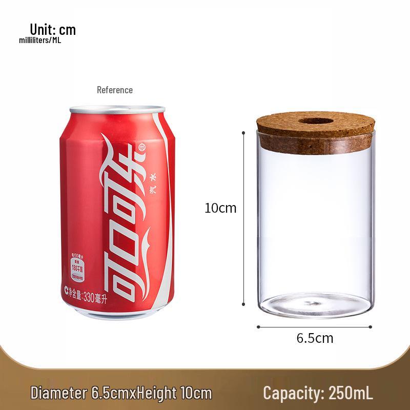 Desktop Borosilicate Glass Mini Ornament: Micro Landscape Hydroponic Plant Jar & Multifunctional Storage Bottle
