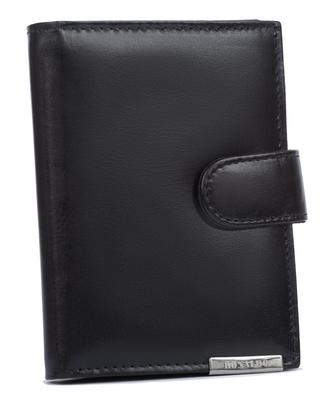 Men's Leather Wallet RM-06L-BCF-BP-9564 Black