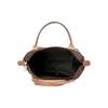 Longchamp Le Pliage Original Minimalistisch Pendler Logo Strukturiertes Nylon-Canvas und Leder Knödel-Tragetasche Klein Damen-Tragetaschen Ebenholz 1621089P81