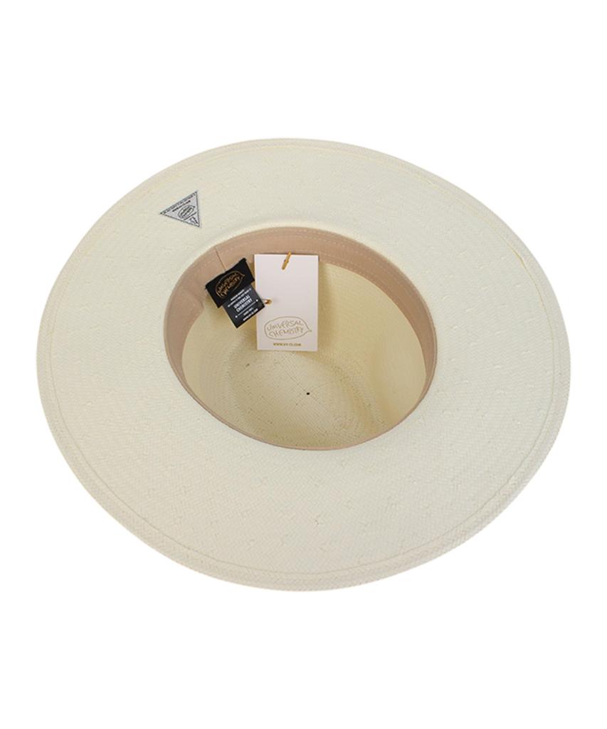 Yunibeosyeolkemiseuteuli Stripe Line Ivory Long Fedora Summer Fedora