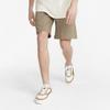 Puma Logo Drawstring Straight-Leg Shorts Men Bottoms Khaki 535372-63