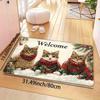 1Pcs Anti Fatigue Kitchen Rugs Cute Cats  Print Waterproof Non-Slip Thick Cushioned Kitchen Mat Heavy Duty Comfort Standing Mat for Kitchen